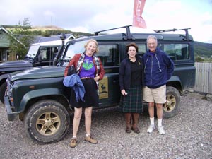 Sandy and Tony with their Safari driver and guide
